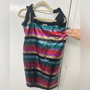 Show Me Your Mumu Rainbow Sequin Dress